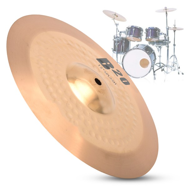 Professionelle Metal Tromme Cymbal Musikinstrument Tilbehør Til Begyndere (12in)