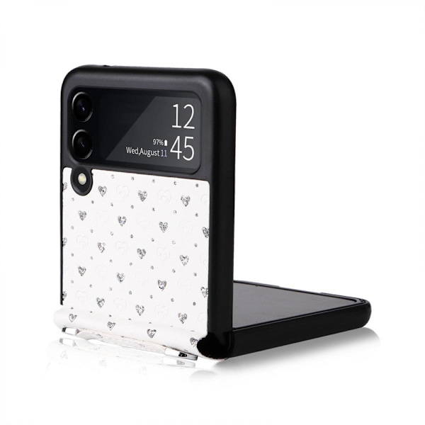Fodral för Samsung Galaxy Z Flip 4 5G 2022 med Snodd, Bärbar Snodd över Axeln med Läderfodral för Telefon