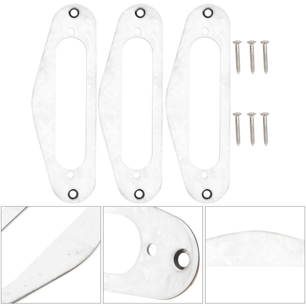 3 st Pickup Ram Plast Elektrisk Gitarr Pickup Monteringsring för T Style Elektrisk Gitarr