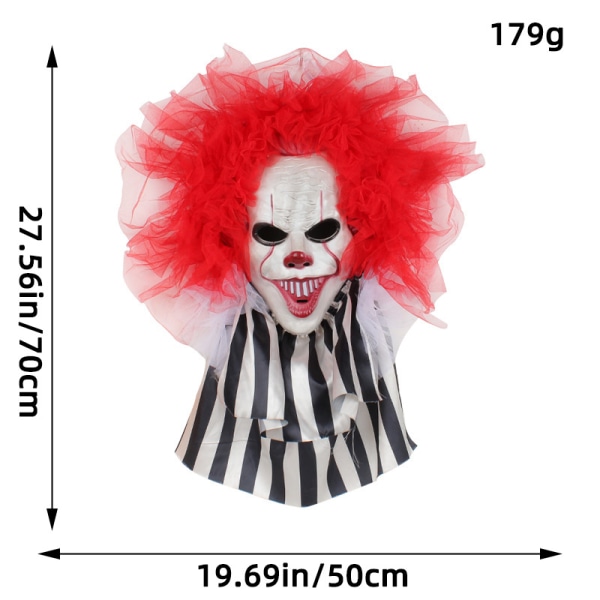 Halloween Månekatt Girlander Dørhengende Festival Døde Grenplanter Nymåne Halloween Dekorasjon Mask red gauze