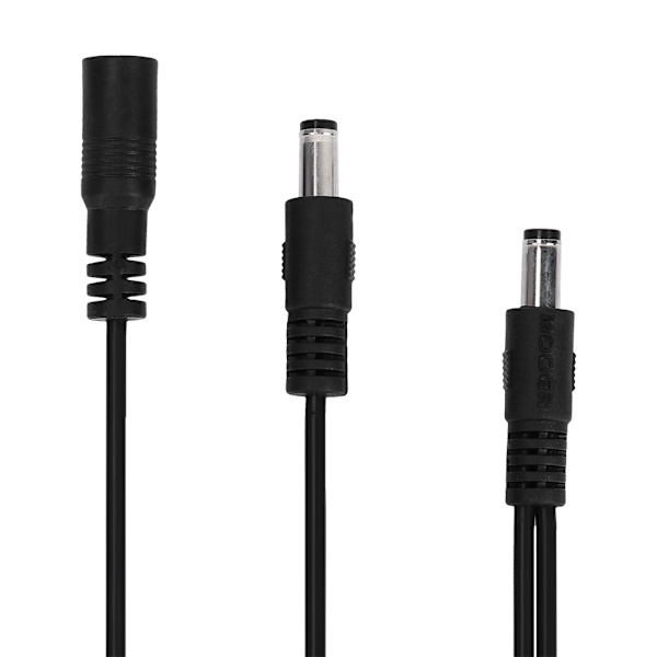 Hållbar gitarr effektpedal ström 1 till 5 splitter patchkabel tillbehör (rak)