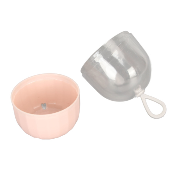 5 stk. Makeup Svamp Etui Transparent Multifunktionel Bærbar Beauty Egg Opbevaringsboks til Øreringe Halskæder