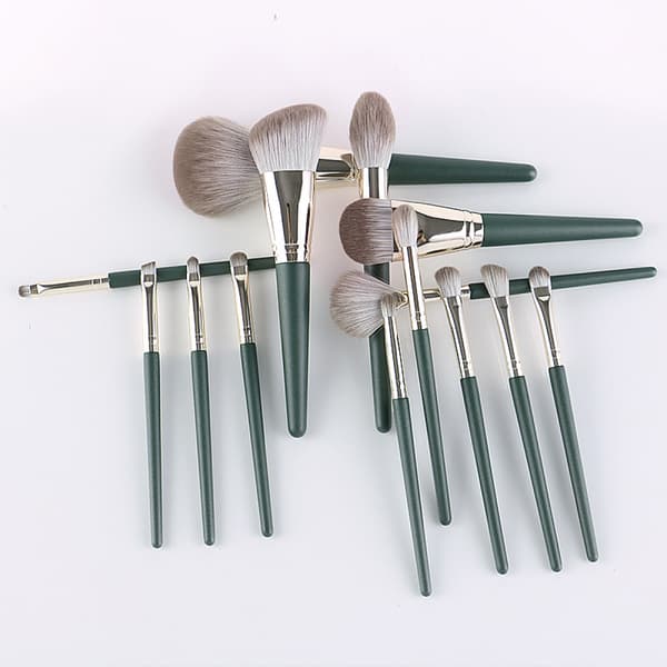 Makeupborstar 14 st Professionella Premium Syntetiska Makeupborstset för Foundation Blending Face Powder Blush Concealer