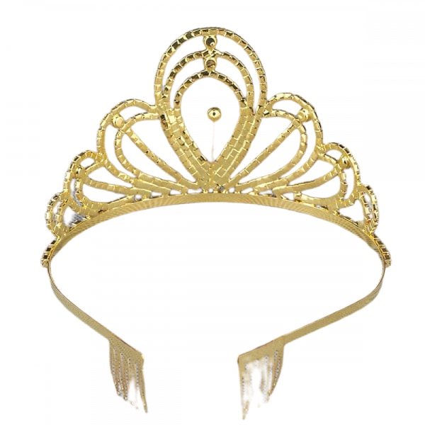 Kristall strass krona med kam bröllop tiara brudhårband för damer och flickor, storlek 12,5*7 cm/4,9*2,7 tum