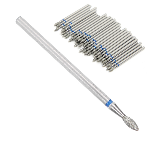 50 stk negleboremaskin bits neglepolering slipehodead erstatningstilbehør manikyrverktøy M‑2,3 mm / 0,09 tommer