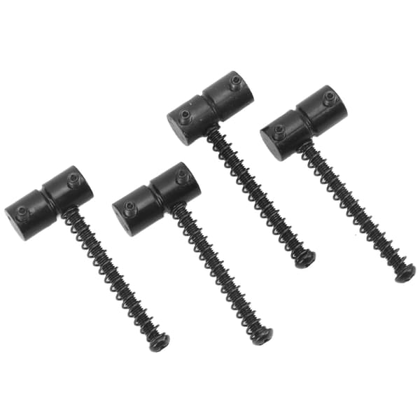 4 st metall elektrisk gitarr stall sadel 4 sträng bas tryck sadel ersättning svart