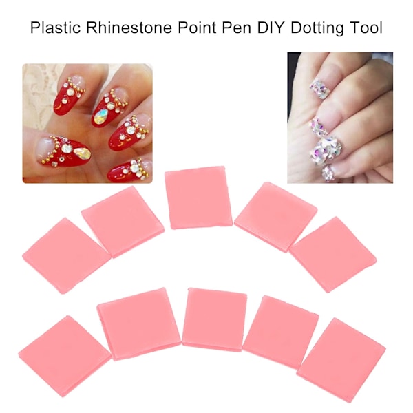 Plastik Rhinestone Point Pen DIY Dotting Tool Diamantpasta Klistermærke Design Pen Værktøjer 02#