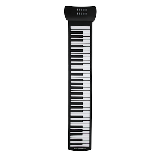 Hand Roll Piano 61 Tangenter Fällbar Silikon Uppladdningsbar Elektrisk Keyboard Musikinstrument