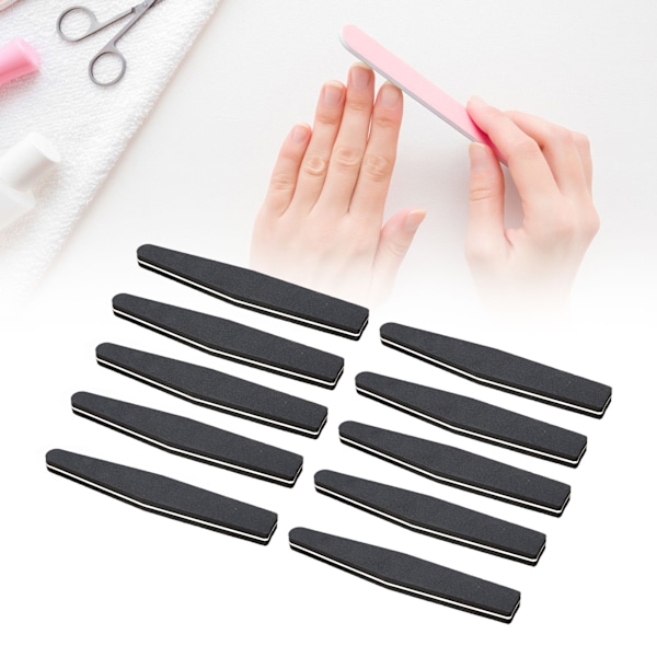10 st nagelfil buffert slipblock manikyrverktyg dubbelsidig nagelfil block för akryl gelnaglar