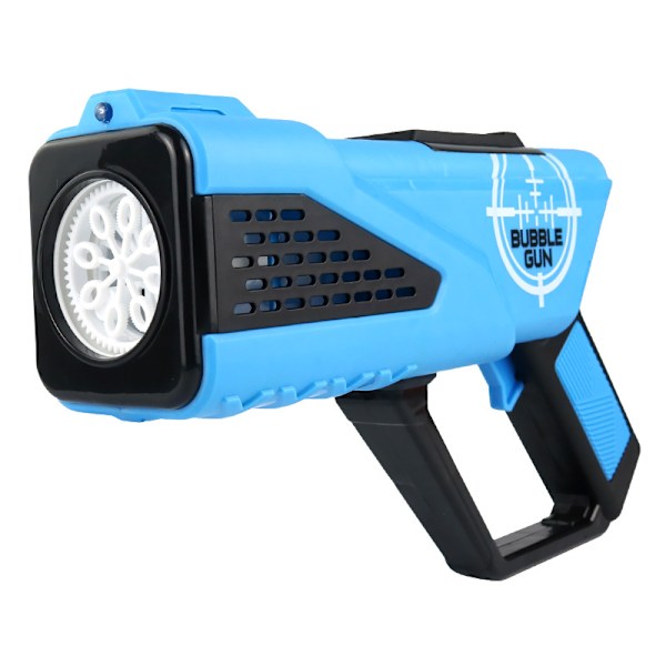 Uppladdningsbar Bubbelpistol - Bubbelmaskin för Barn, Småbarn, Pojkar - Bubbelblåsare Leksaker Presenter för Åldrar 3+ År - Påskkorg blue