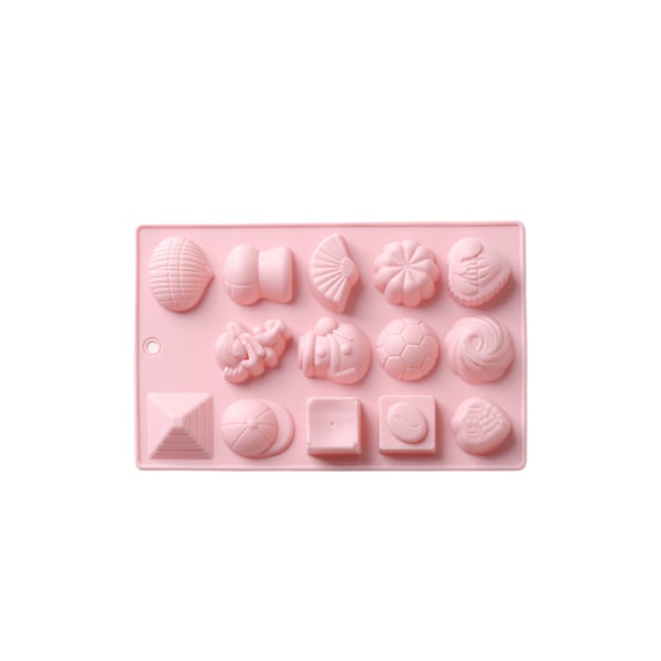 14 Änglar Choklad Form Mjukt godis Dekoration Islåda Bakning Form(Rosa)