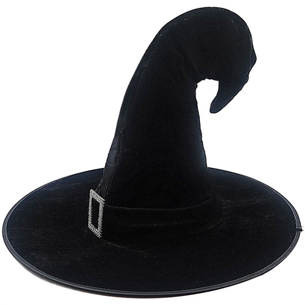 Halloween häxhatt trollkarl herr dam svart kostym cosplay partytjej bred brätte spetsig hatt tillbehör