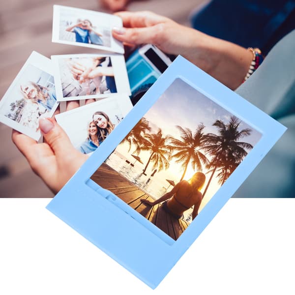 1 STK Mini Skrivebordsfotoramme Billedholder til Fujifilm Instax Polaroid (Blå)