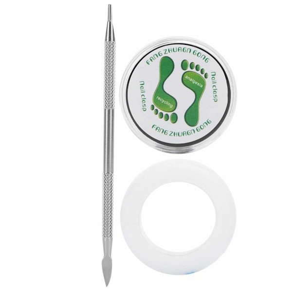 Stainless Steel Ingrown Toenail Corrector Dead Skin Pusher Tape Toenail Correction Set