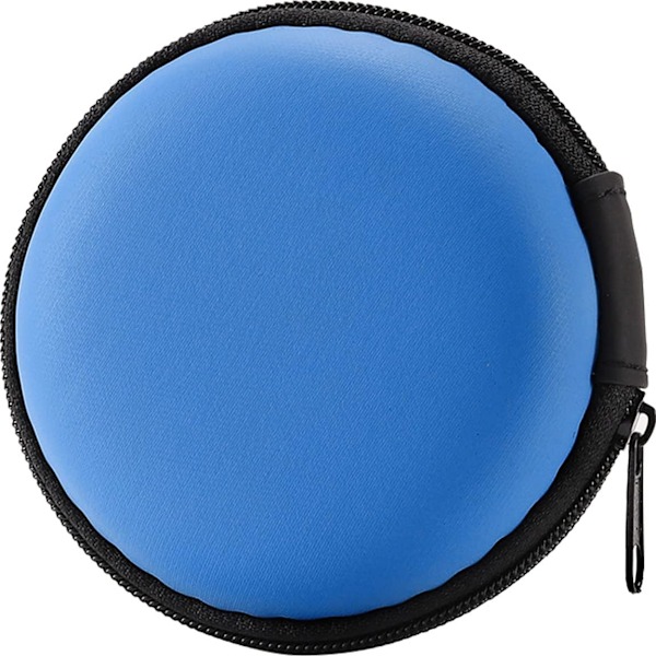 Kuulokekotelo Kuulokkeet Nappikuulokkeet Kova Suojakotelo Laukku blue