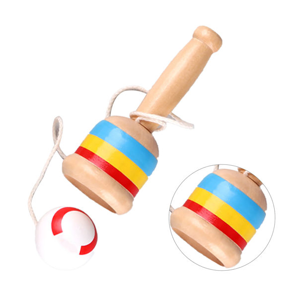 Mini trekopp ball cup fang ball leker for tradisjonelle spill konkurranse program barnehage forsyninger hvit