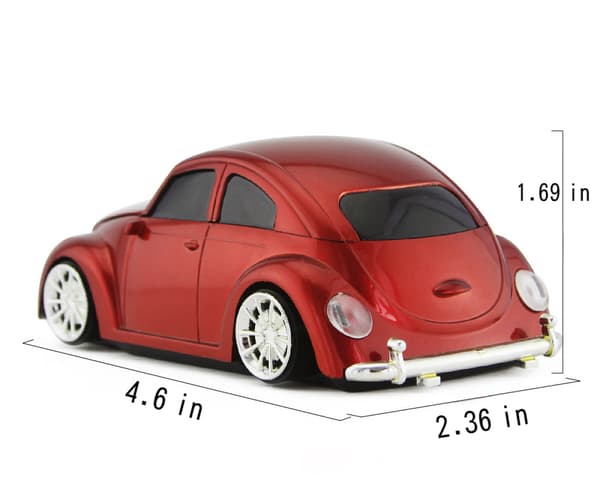 Beetle bilmus/Volkswagen Beetle/2.4G trådløs mus Sort