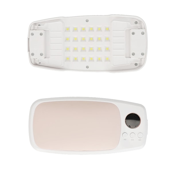 Nagelarmstöd UV LED-lampa Fällbar PU-vadderad handkudde 24 st ljusa chips UV-gelnageldyer 100-240V EU-kontakt