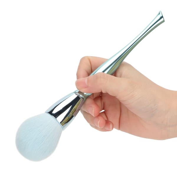 Bærbar enkelt makeup børste fluffy blush børste blød manicure støvfjernelse børste
