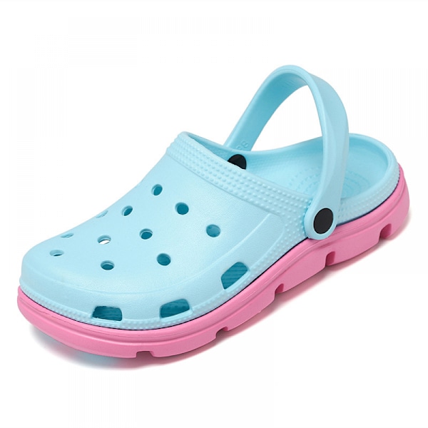 Unisex Have Clogs Sko Kvinder Mænd Sommer Slide On Sandaler-Lyseblå(36/37 EU)