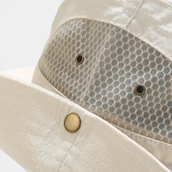 AVEKI UPF 50 Boonie Solhat - Solbeskyttelseshat, Fiskehat, Jagthat, Beige