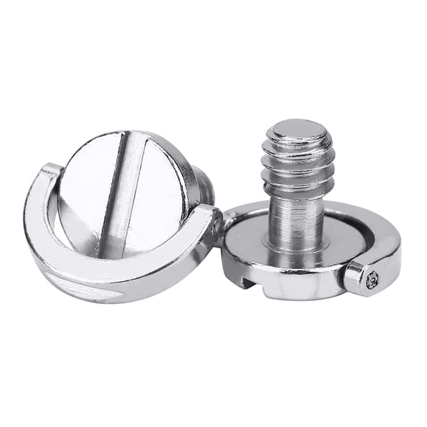 10 stk. aluminiumslegering 1/4'' gjengeskruer hurtigutløserplate stativtilbehør