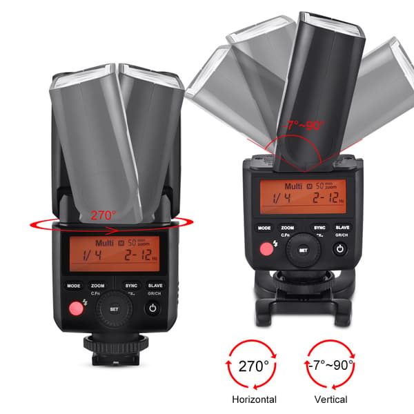 TTL trådløs kamera blitz Speedlite HSS batteridrevet (C)