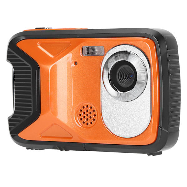 Undervattenskamera 2,8 tum TFT HD-skärm 21MP 1080P Ansiktsdetektering Panoramasvängning Skakfri 16,4 fot Vattentät Digitalkamera Orange