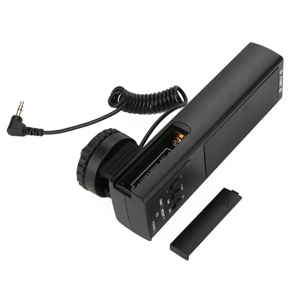 K&F Concept S5 stereovideomikrofon med blitsskoadapter for DSLR-kamera videokamera