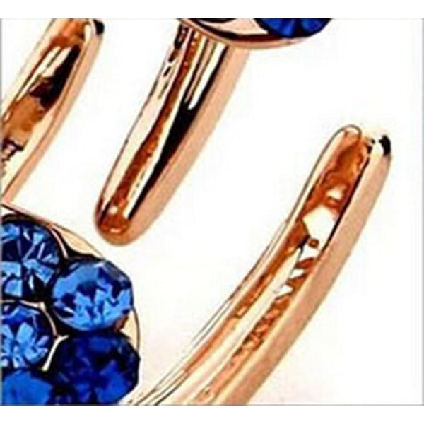 1 Pack Elegant Butterfly Hair Clips Fancy Rhinestone Claw Clamps för kvinnor, Lämplig för alla stilar och frisyrer (Blå)