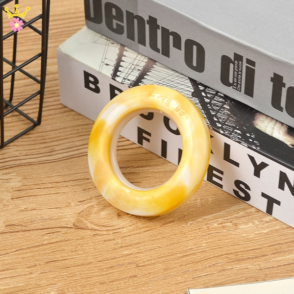 2-pack gardinöglor Gardinöglor Runda ringar Inre diameter 42 cm Gardinöglor Nanoskala Lågljudsringar Topas