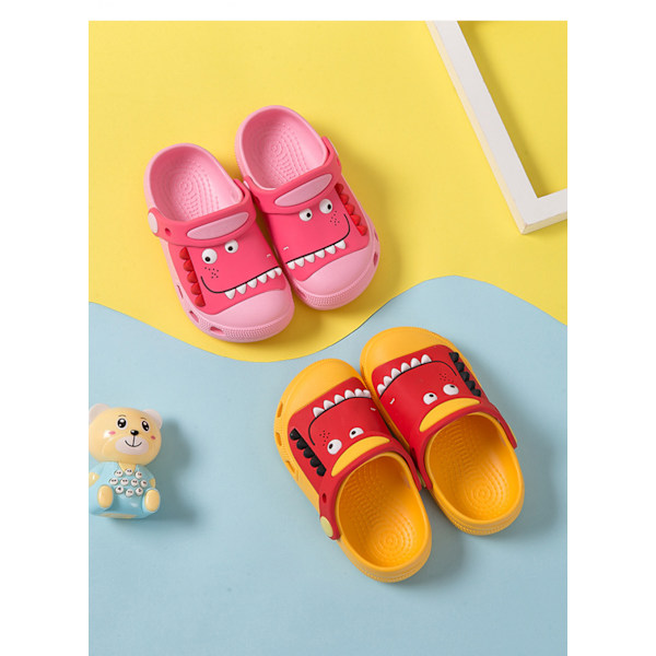 Barn Clogs Pojkar Flickor Sommartofflor Småbarn Strand Dinosaurie Sandaler UK 5.5-13.5 Barn