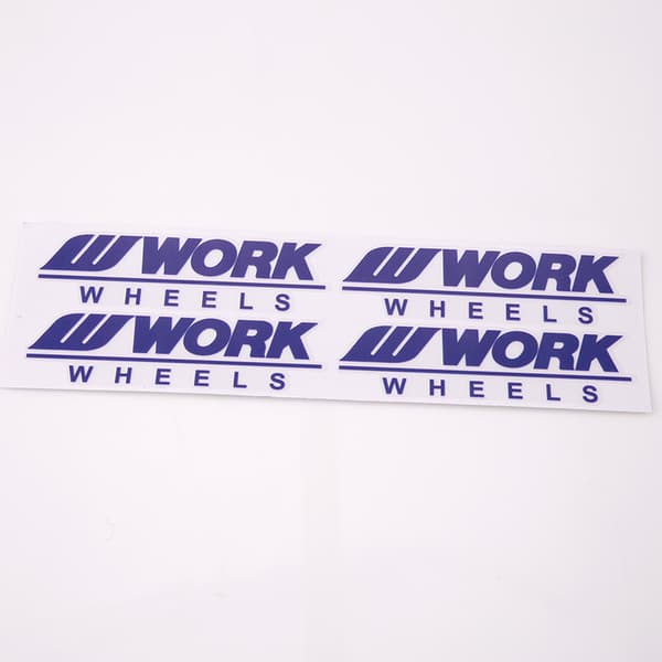 WORK modifiserte navstickers WORK WHEELS navstickers bilstereo transparent (svart)