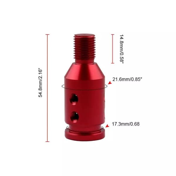 Girspakstift-adapter, gjengeomformer, girspakadapter - 10×1,5 - sølv (topakning)