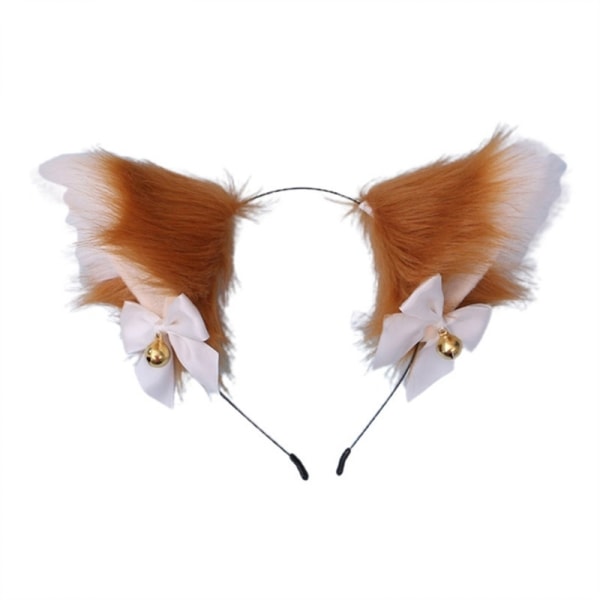 Cute Soft Adjustable Premium Cat Ears Headwear Accessory with Bells Bows for Party,Halloween, Halloween, Christmas,