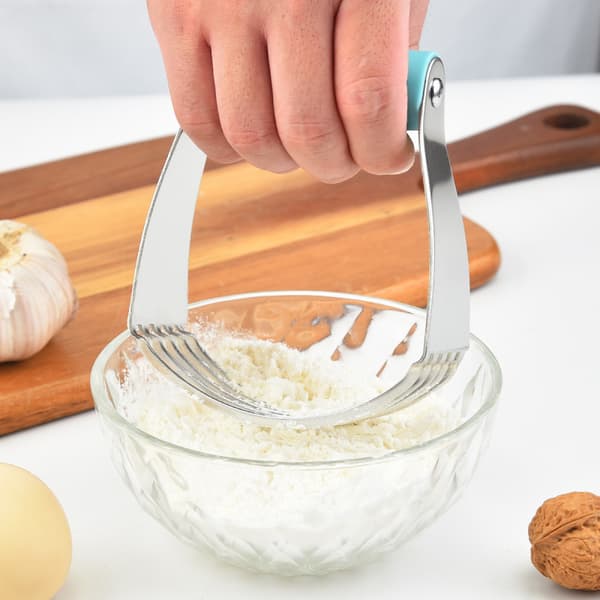 Kutter for konditorfettblander, rustfritt ståldeigmoser for smør, kjeks, baking, elting, deig, flakierte og luftigere paibunner