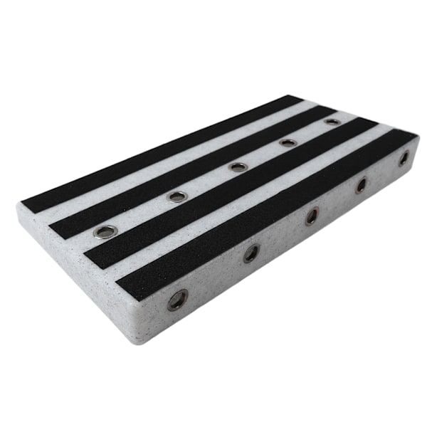 Gitarreffektpedalbord PE borrelås feste instrumenttilbehør for ytelse Hvit marmor design