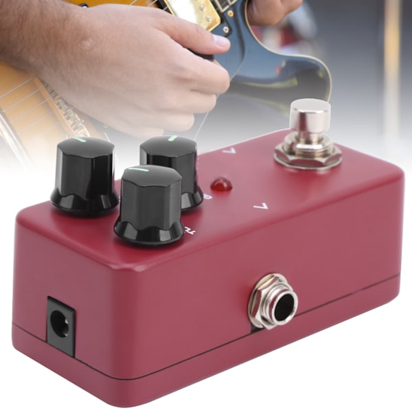 FLATSONS Effektpedal for Elektrisk Gitar Forvrengning MINI Musikkinstrument Tilbehør