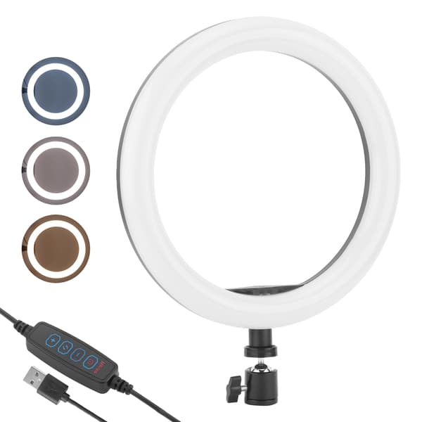 10 tommer ringformet fyldlys Live Steaming supplerende lampe Nat selfie-forbedrende lys