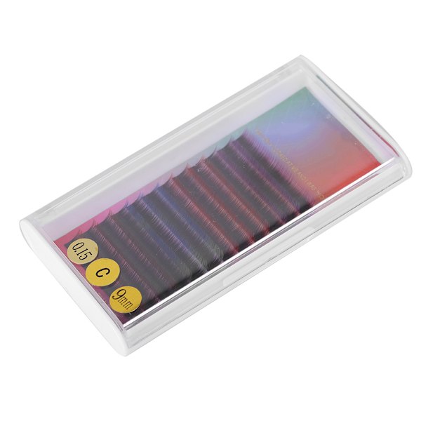 Gradient Ramp Soft Blended Falske Øyenvipper Forlengelse Lange Falske Øyenvipper 0.15C 9mm