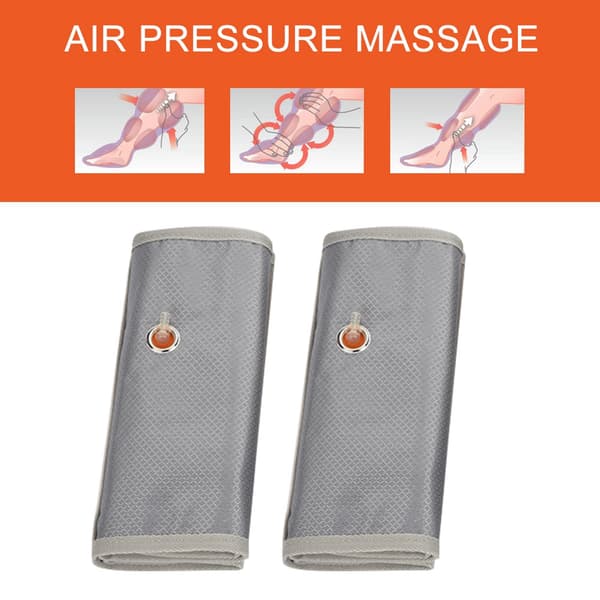 Luftkompressionsmassageapparat Arm Massager Elektrisk Cirkulationsarm Wraps (Grå)
