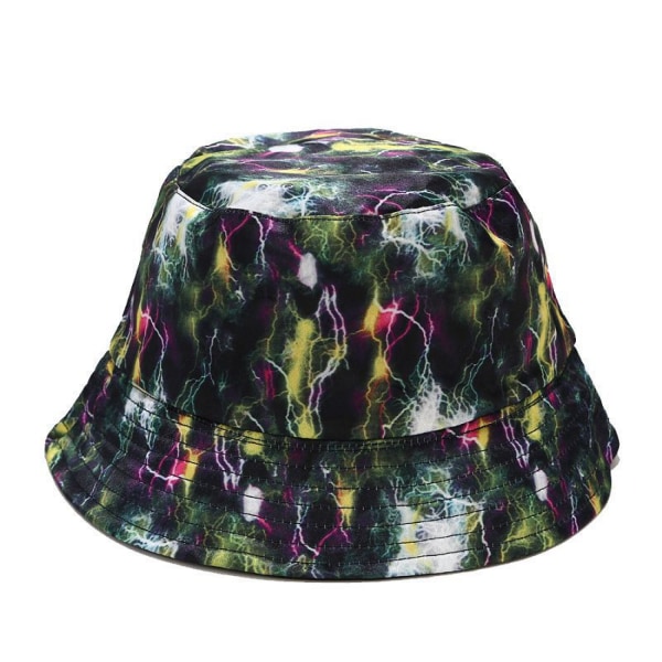 AVEKI Unisex Print Double-Side-Wear Vändbar Bucket Hat