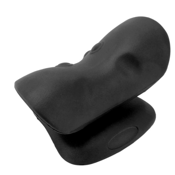 Nakke- og skulderafslapper til smertelindring U-formet design Spinal Traction Deep Cervical Massagepude Sort