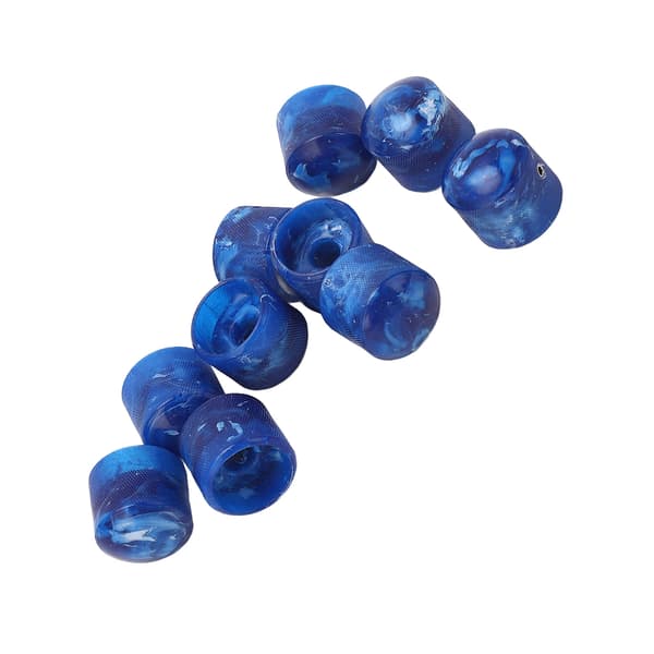 Volumen Tone Dome Knobs Plast Kontrol Elektrisk Guitar Bas Dele Tilbehør med Hex Nøgle GD84 Blå
