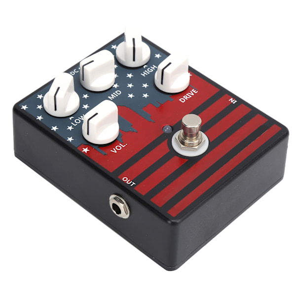 Distortion gitarrpedal American Retro Instrument med aluminiumlegeringsskal CP‑57 DC9V