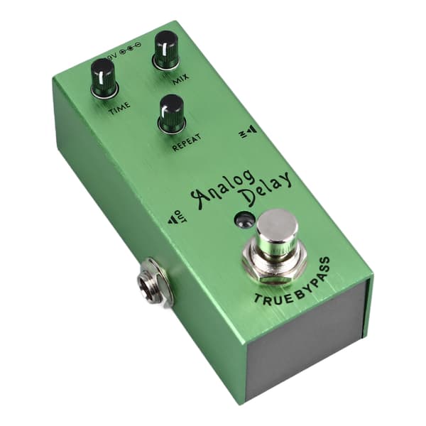 Guitar Delay Effekt Pedal Multifunktion Rige Timbre Analog Delay Elektrisk Guitar Effekt Pedal Lysegrøn