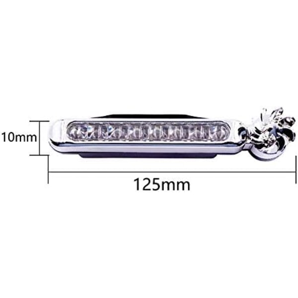 2 LED vinddrevne billygter, billygter til kørsel om dagen, ingen ekstern strømforsyning påkrævet, roterende ventilator med vindkraft, vandtæt, farve