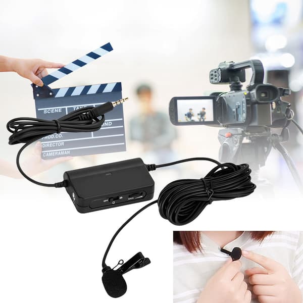 COMICA CVM-V05 Mini Kompakt Universal Lavalier Mikrofon til Smartphone Action Kamera