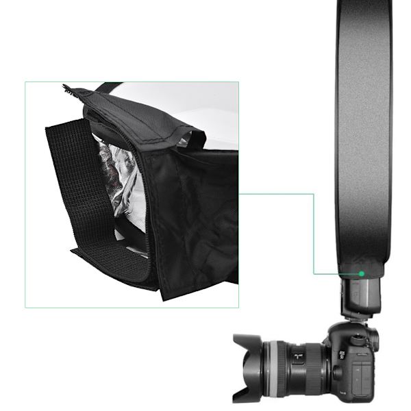 30cm Rund Bärbar Mini Fällbar Topp Blixt Studio Softbox Fotografering Fyll Ljusskydd