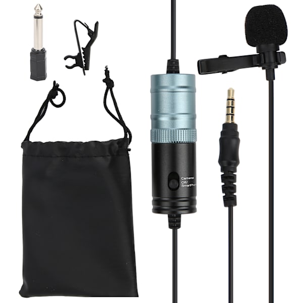 Lavalier Kondensatormikrofon MIC för professionell inspelning av intervjuer